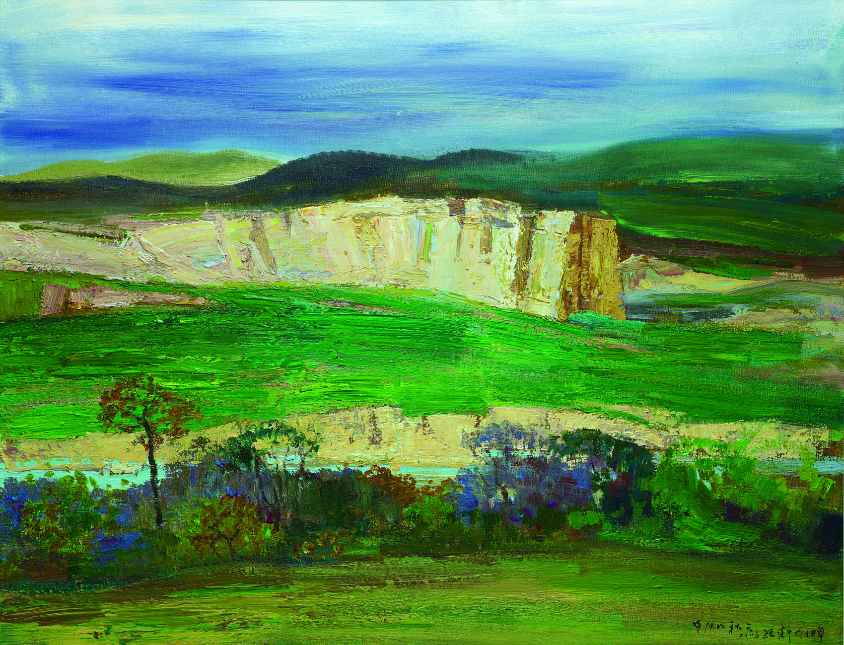 油画草原的秋天